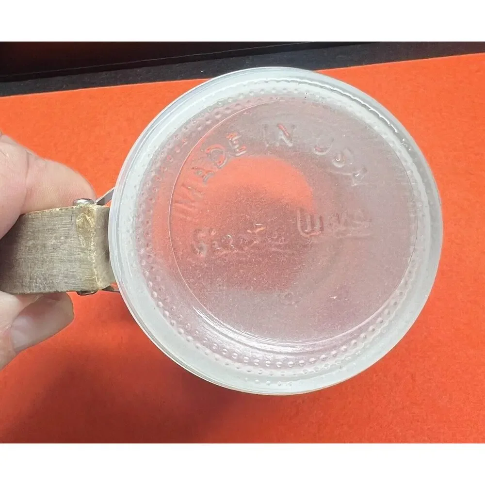 Miller High Life Beer Glass Mug Wood Handle Preowned Siesta Ware‎